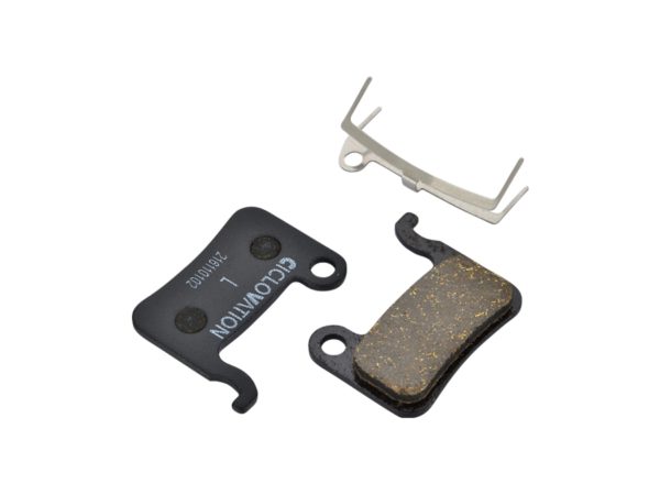 CICLOVATION DISC BRAKE PAD ORAGANIC/STEEL BACKPLATE. SHIMANO A01S,DEORE/ XT/SLX/ALFINE/TRP R DASH
