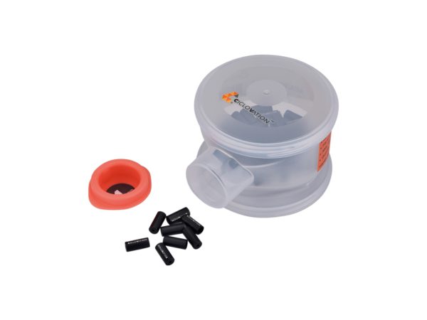 CICLOVATION OPEN, FITS 4MM OUTER CASING, ALLOY, BOTTLE OF 50 / BLACK ANOD.