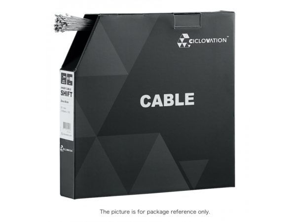 CICLOVATION SHIFT, ZINC-SLICK CABLE, SHIMANO/SRAM SYSTEM, 1.1MM*2100MM, BOX OF 100PCS