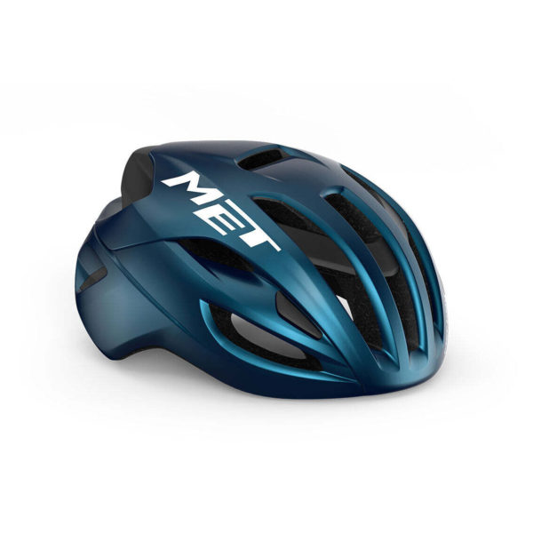 MET RIVALE MIPS CE TEAL BLUE METALLIC | GLOSSY