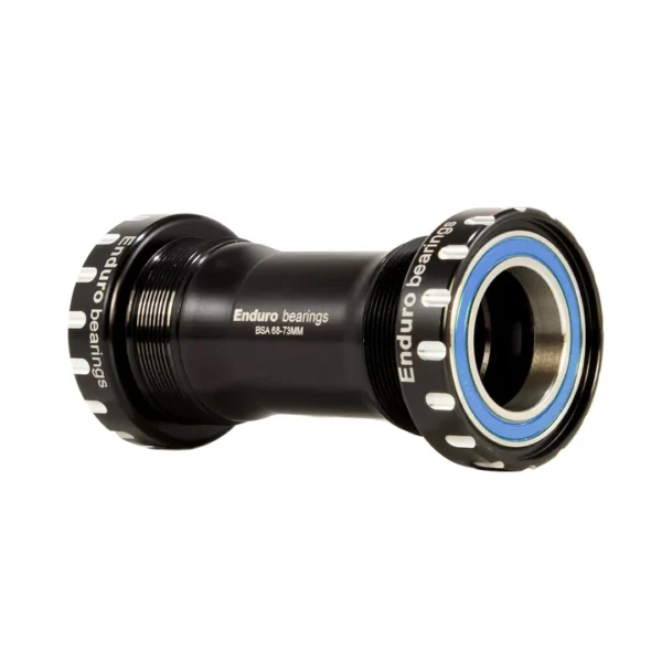 ENDURO BK-6034 - BSA Thread-In, ABEC-3, Thread-In 68 or 73mm wide Bottom Bracket for Shimano (24mm) Cranksets - BLACK