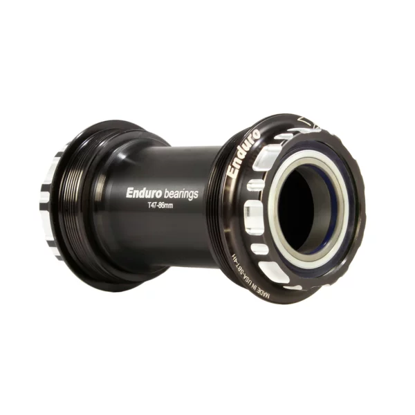 T47-Threaded, Ceramic Hybrid, XD15 Corsa, 45 Angular Contact, Bearing Bottom Bracket for T47 Framesets and Shimano 24mm Cranksets - Black