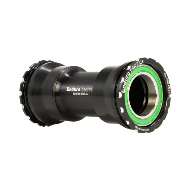 Press-In, Flanged, Double-Row, stainless steel Bottom Bracket solution for BB86/92 framesets to SRAM DUB cranksets - Black