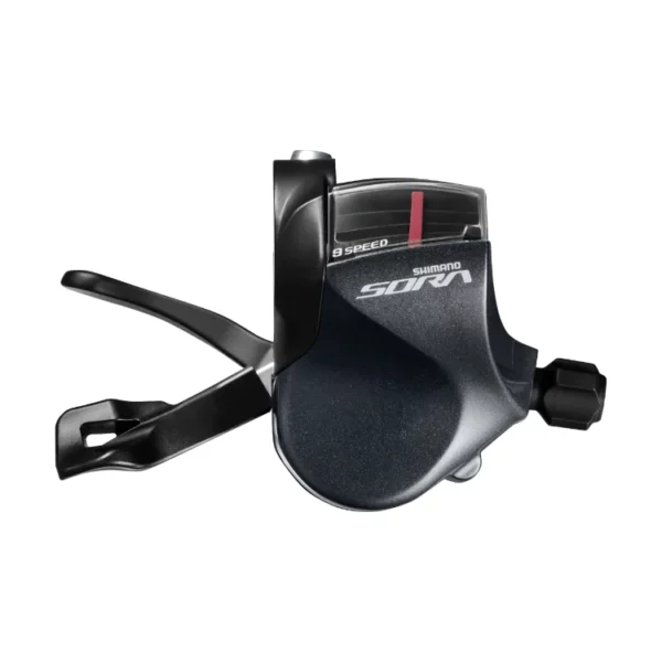 SHIMANO SORA SHIFT LEVER SL-R3000, FOR FLAT HANDLEBAR ROAD, LEFT 2 SPEED RAPIDFIRE PLUS, 1800MM INNER, OPTICAL GEAR DISPLAY