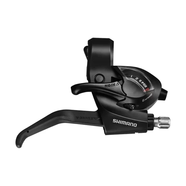 SHIMANO SHIFT/BRAKE LEVER, ST-EF41-7R,          RIGHT 7-SPEED,2050MM INNER,EZ-FIRE PLUS,2F-STEEL/RESIN, FOR V-BRAKE, BLACK,     IND.PACK