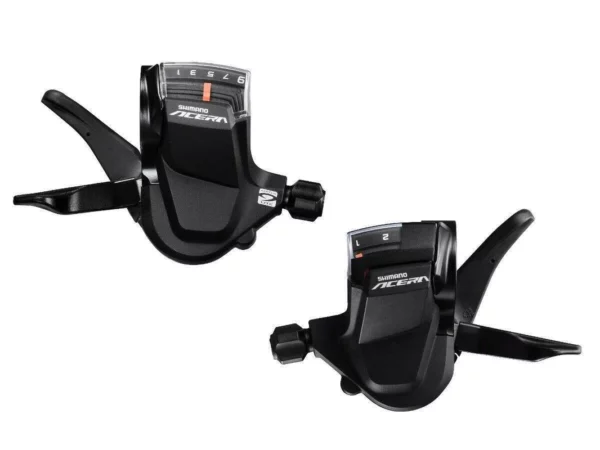 SHIMANO SHIFT LEVER SET, SL-M3000R/SL-M3010L, ACERA, R & L, 2x9 SPEED