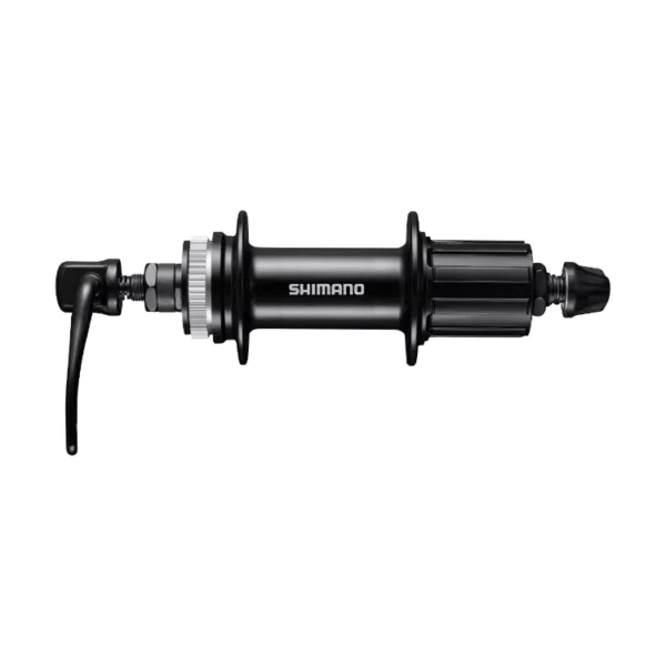 FREEHUB, FH-MT200-B, CENTER LOCK DISC(W/O LOCK RING) 8/9/10-SPEED 32H OLD:141MM QR:172MM(BLACK), W/O ROTOR MOUNT COVER, BLACK, IND.PACK
