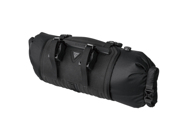 Topeak Front Loader, Handlebar Mount Bikepacking Bag, 8 Liter, Black Color, W/Gray Logo (Updated H/B Mount)
