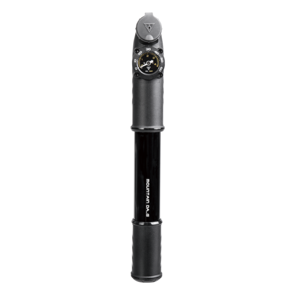TOPEAK MOUNTAIN DA_G DUAL ACTION PUMP FOR MTB WITH 60 PSI / 4.1 BAR ANALOG GAUGE
