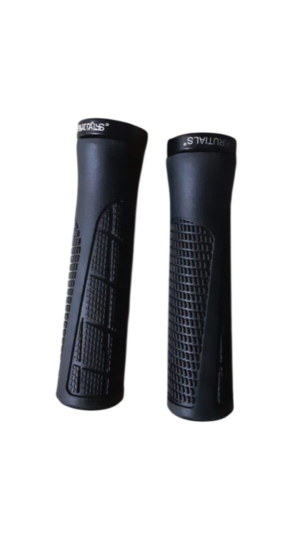 Krutials KRHG-09 Handlebar Grips (Black /Metal Black)