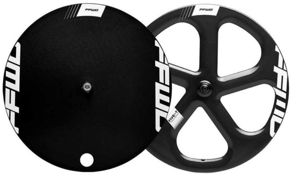CARBON DISC/FIVE-T COMBO SET TUBULAR TRACK WHT FFWD
