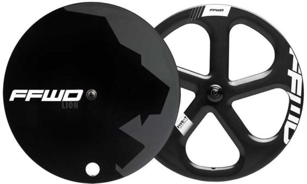CARBON LION-DISC/FIVE-T COMBO SET TUBULAR TRACK WHT FFWD