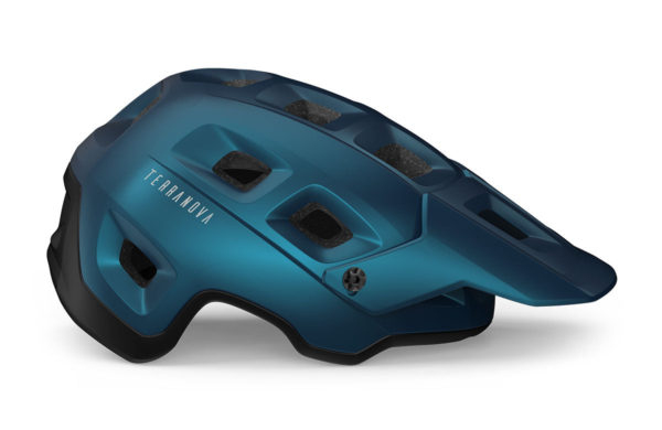 MET TERRANOVA MIPS CE TEAL BLUE BLACK METALLIC|MATT