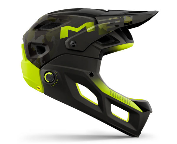 MET PARACHUTE MCR MIPS CE CAMO LIME GREEN | MATT GLOSS L