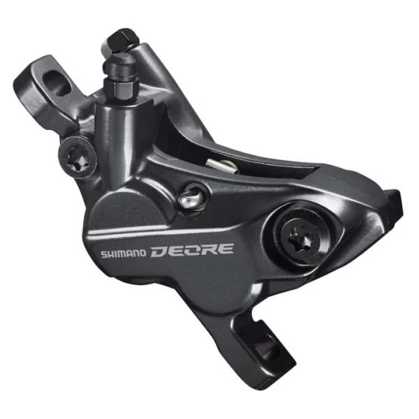 DISC BRAKE ASSEMBLY SET/J-KIT, DEORE BL-M6100(L), BR-M6120 (F) W/O ADAPTER, METAL PAD(W/O FIN) 1000MM HOSE(SM-BH90-SS BLACK), W/CONNECTER INSERT