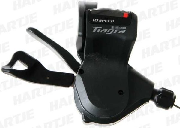 SHIMANO "SHIFT LEVER, SL-4700, TIAGRA, FOR FLAT HANDLEBAR ROAD, LEFT 2-SPEED RAPIDFIRE PLUS, 1800MM INNER, OPTICAL GEAR DISPLAY, IND.PACK"