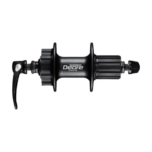 SHIMANO DEORE FREEHUB FH-M6000 CENTRE LOCK DISC(W/O LOCK RING) 8/9/10 SPEED 36H OLD:135MM AXLE:146MM QR:168MM (BLACK), W/O ROTOR MOUNT COVER BLACK