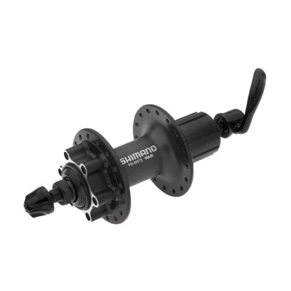 SHIMANO FREEHUB(02)                             FH-M475L QR 32H 8/9/10-SPEED OLD:135MM  AXLE:146MM QR:170MM FOR DISC BRAKE      (6 BOLT), BLACK, SHIMANO LOGO, IND.PACK